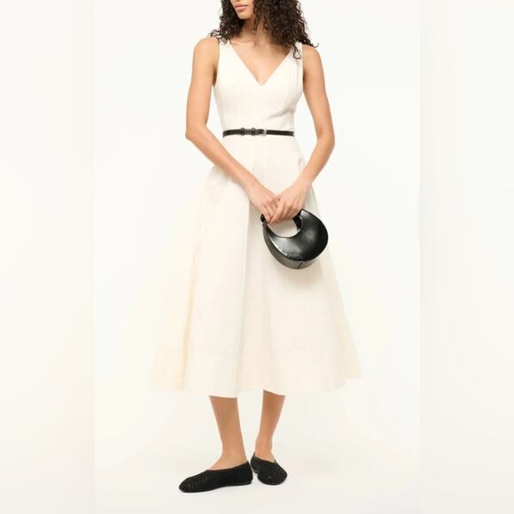 Staud Marieta Dress Ivory 4 - Picture 6 of 12
